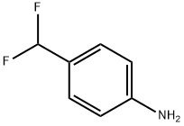 4-(二氟甲基)苯胺 结构式