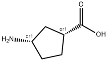 顺-3-氨基环戊甲酸 结构式
