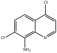 4,7-二氯喹啉-8-胺 结构式