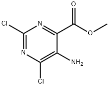 METHYL 5-AMINO-2,6-DICHLOROPYRIMIDINE-4-CARBOXYLATE 结构式