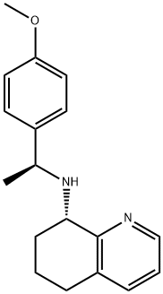 (8S)-N-[(1S)-1-[4-(Methyloxy)phenyl]ethyl]-5,6,7,8-tetrahydro-8-quinolinaMine 结构式