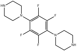 1,4-Dipierazino-2,3,5,6-tetrafluorobenzene 结构式