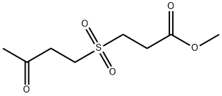 3-(3-氧代丁基磺酰基)丙酸甲酯 结构式