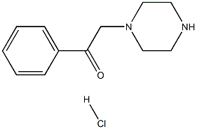 2-苯基-1-(哌嗪-1-基)乙酮盐酸盐 结构式