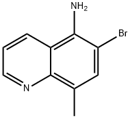 6-溴-8-甲基喹啉-5-胺 结构式