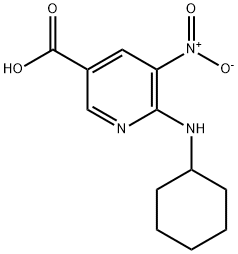 6-(环己氨基)-5-硝基烟酸 结构式