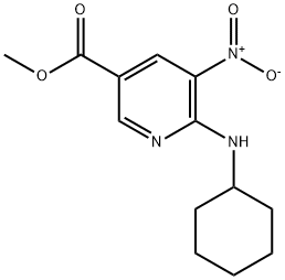 6-(环己氨基)-5-硝基烟酸甲酯 结构式