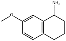 7-甲氧基-1,2,3,4-四氢萘-1-基)胺 结构式