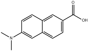 6-(二甲基氨基)-2-萘甲酸 结构式