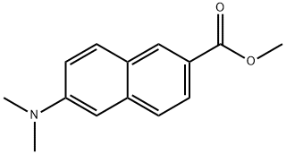 6-(二甲基氨基)-2-萘甲酸甲酯 结构式