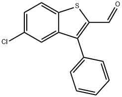 5-氯-3-苯基苯并[B]噻吩-2-甲醛 结构式