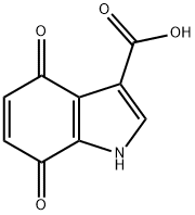 4,7-二氧代-4,7-二氢-1H-吲哚-3-羧酸 结构式