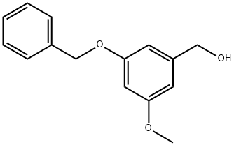 (3-(苄氧基)-5-甲氧苯基)甲醇 结构式