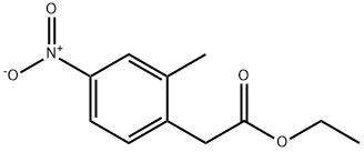 2-(2-甲基-4-硝基苯基)乙酸乙酯 结构式