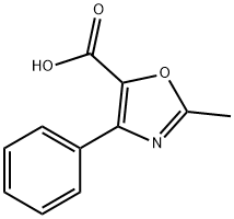 2 - 甲基-4 - 苯基 - 恶唑-5 - 羧酸 结构式