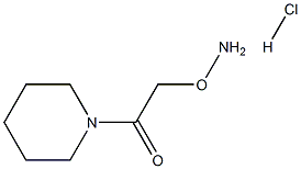 2-氨基氧基-1-(哌啶-1-基)乙酮盐酸盐 结构式