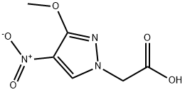 (3-甲氧基-4-硝基-1H-吡唑-1-基)乙酸 结构式