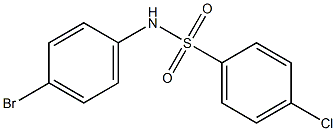 N-(4-溴苯基)-4-氯苯磺酰胺 结构式