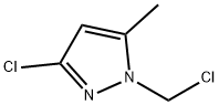 3-氯-1-(氯甲基)-5-甲基-1H-吡唑 结构式
