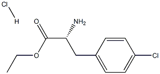 D-4-氯苯丙氨酸乙酯盐酸盐 结构式