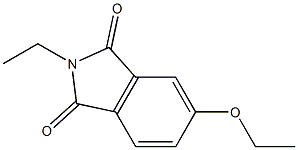 5-乙氧基-2-乙基异吲哚啉-1,3-二酮 结构式