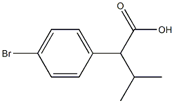 2-(4-BroMo-phenyl)-3-Methyl-butyric acid 结构式