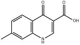 4-Hydroxy-7-Methylquinoline-3-carboxylic acid 结构式