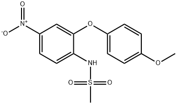 2'-(4-Methoxyphenoxy)-4'-nitroMethanesulfonanilide 结构式