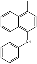 4-甲基-N-苯基萘-1-胺 结构式