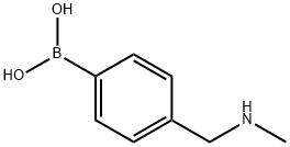 4-((METHYLAMINO)METHYL)PHENYLBORONIC ACID 结构式