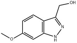(6-甲氧基-1H-吲唑-3-基)甲醇 结构式
