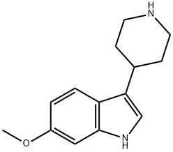 6-甲氧基-3-(4-哌啶)-吲哚 结构式