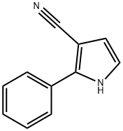 2-苯基-1H-吡咯-3-甲腈 结构式