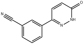 3-(6-羰基-1,6-二氢-3-哒嗪基)苯氰 结构式