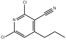 2,6-二氯-4-丙基氰吡啶 结构式