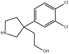 2-(3-(3,4-二氯苯基)吡咯烷-3-基)乙醇 结构式