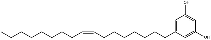 5-[(Z)-十七-8-烯基]间苯二酚 结构式