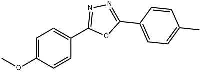 methyl 4-[5-(4-methylphenyl)-1,3,4-oxadiazol-2-yl]phenyl ether 结构式