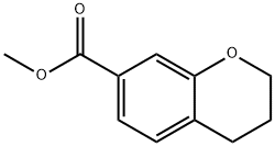 1-苯并二氢吡喃-7-甲酸甲酯 结构式