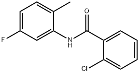 2-氯-N-(5-氟-2-甲基苯基)苯甲酰胺 结构式