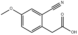 2-(2-氰基-4-甲氧基苯基)乙酸 结构式