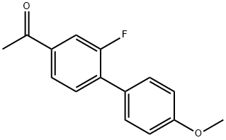 1-(2-Fluoro-4'-Methoxy-[1,1'-biphenyl]-4-yl)ethanone 结构式