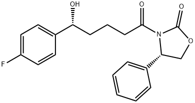 (S)-3-((R)-5-(4-氟苯基)-5-羟基)-4-苯基恶唑烷-2-酮 结构式