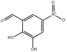 2,3-二羟基-5-硝基苯甲醛 结构式