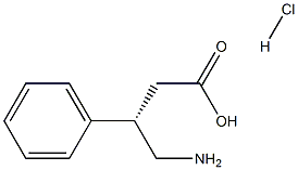 (S)-4-氨基-3-苯基丁酸盐酸盐 结构式