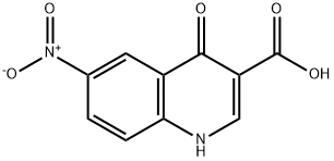 6-硝基-4-氧代-1,4-二氢喹啉-3-羧酸 结构式