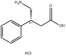 (R)-4-氨基-3-苯基丁酸盐酸盐 结构式