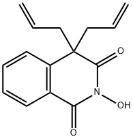 4,4-Diallyl-2-hydroxyisoquinoline-1,3(2H,4H)-dione 结构式