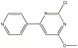 2-氯-4-甲氧基-6-(4-吡啶基)嘧啶 结构式