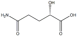 (S)-5-氨基-2-羟基-5-氧代戊酸 结构式